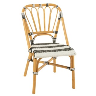 Chaises parisiennes tressées rayures (lot de 2) MONTMARTRE - HELLIN