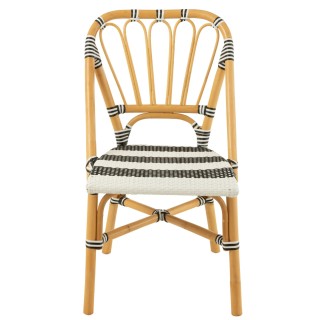 Chaises parisiennes tressées rayures (lot de 2) MONTMARTRE - HELLIN