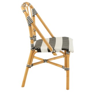 Chaises parisiennes tressées rayures (lot de 2) MONTMARTRE - HELLIN