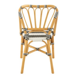 Chaises parisiennes tressées rayures (lot de 2) MONTMARTRE - HELLIN