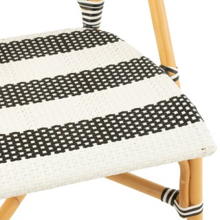 Chaises parisiennes tressées rayures (lot de 2) MONTMARTRE - HELLIN