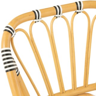 Chaises parisiennes tressées rayures (lot de 2) MONTMARTRE - HELLIN