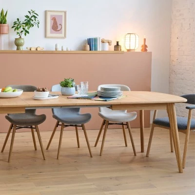 Table ovale extensible en bois / Style scandinave | Hellin
