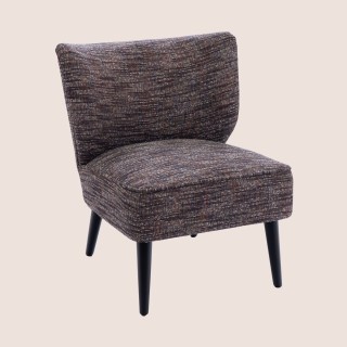 Fauteuil crapaud en tissu multicolore GEORGE - HELLIN