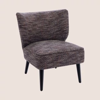 Fauteuil crapaud en tissu multicolore GEORGE - HELLIN
