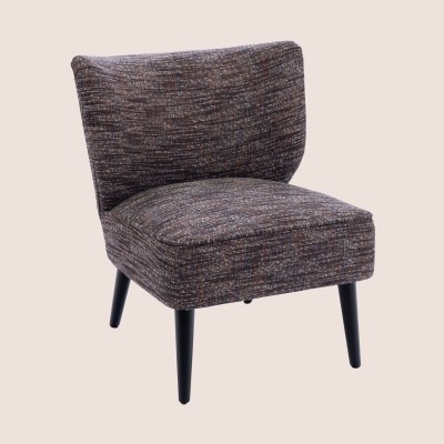 Fauteuil crapaud en tissu multicolore GEORGE - HELLIN