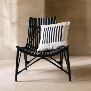 Fauteuil lounge en bambou et rotin - HELLIN