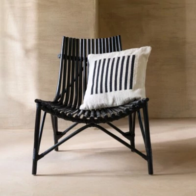 Fauteuil lounge en bambou et rotin - HELLIN