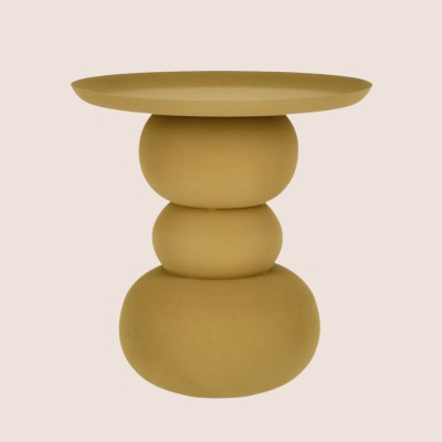 Table basse ronde design en métal coloré D41 - PILAR