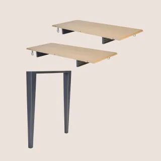 Rallonges et pieds en bois pour table ronde extensible | Hellin