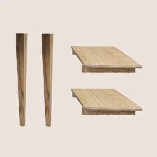 Pieds et rallonges pour table extensible ronde Victoria | Hellin
