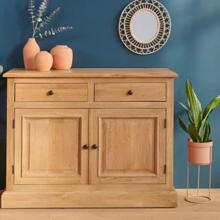 Buffet 2 portes en chêne massif VICTORIA - HELLIN