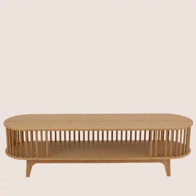 Meuble TV en bambou naturel L150 IPANEMA - HELLIN