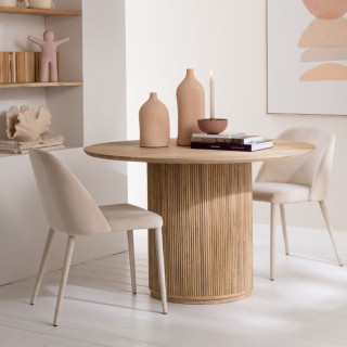 Chaises en tissu et métal noir – Lot de 2 RETRO | Hellin