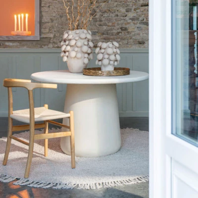 Chaises de salle à manger en corde et bois de hêtre AYA - HELLIN