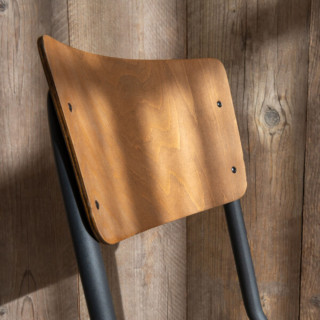 Chaise en bois et métal (lot de 2) CHARLEMAGNE - HELLIN