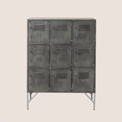 Armoire industriel 9 casiers en métal ERNEST - HELLIN