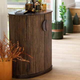 Buffet haut en bois de manguier brun BALI - HELLIN