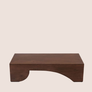 Table basse rectangulaire design en manguier L115 OTAVI - HELLIN