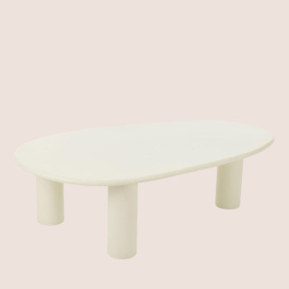 Table basse organique en bois blanc L108 AMED - HELLIN