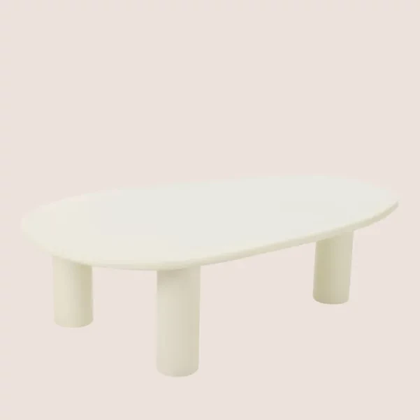 Table basse organique en bois blanc L108 AMED - HELLIN