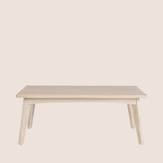 Table de basse rectangulaire en bois blanchi L115 SHANNA - HELLIN