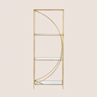 Bibliothèque en métal et verre - Moon - Hellin