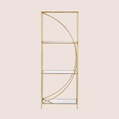 Bibliothèque en métal et verre - Moon - Hellin