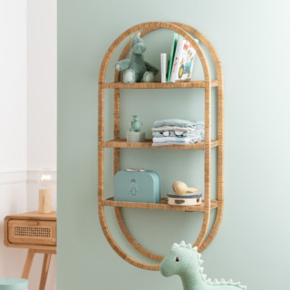 Etagère murale en rotin MIKA - HELLIN