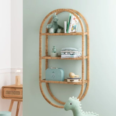 Etagère murale en rotin MIKA - HELLIN