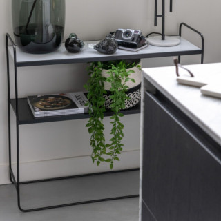 Console moderne en métal marbrée PRAGUE - HELLIN