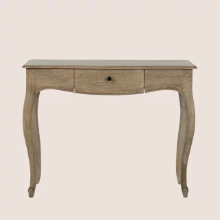 Console classique en bois de manguier 1 tiroir L100 GRACE - HELLIN