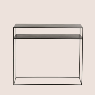 Console en métal noir 1 tablette OSIRIS - HELLIN