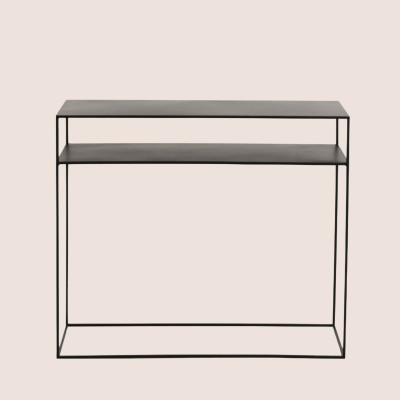 Console en métal noir 1 tablette OSIRIS - HELLIN