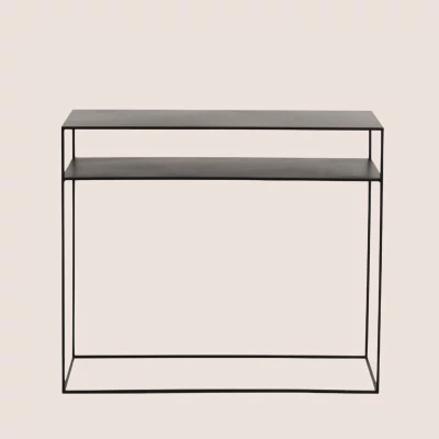 Console en métal noir 1 tablette OSIRIS - HELLIN