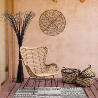 Fauteuil en rotin naturel LISA - Hellin