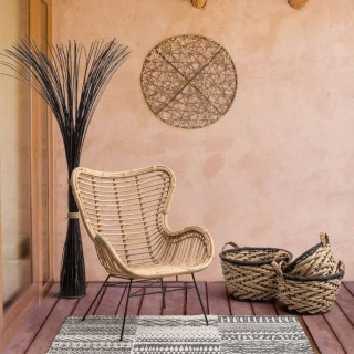 Fauteuil en rotin naturel LISA - Hellin