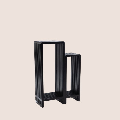 Sellettes en teck recyclé (set de 2) MILAN - HELLIN