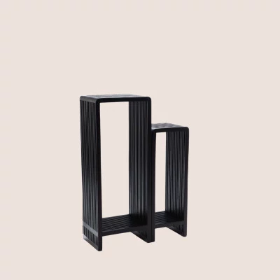 Sellettes en teck recyclé (set de 2) MILAN - HELLIN