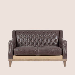 Canapé 2 places en simili cuir ARTHUR - Hellin