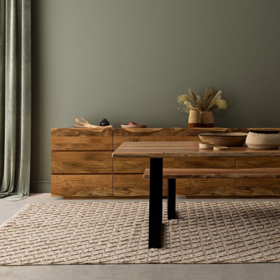 Banc en bois et métal Connemara - Hellin