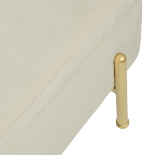 Banc coffre 2 places en velours et piétement or NINA - HELLIN