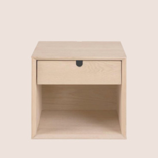 Chevet suspendu cube en bois avec une niche et un tiroir CENTIOR - HELLIN