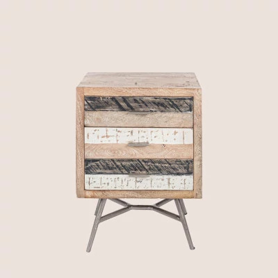 Chevet en bois et métal - Hellin