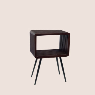 Table de chevet 1 niche en teck MILAN - HELLIN