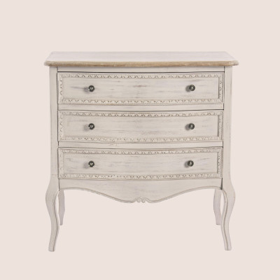 Commode en bois 3 tiroirs - Hellin