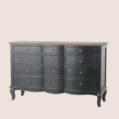 Commode baroque 9 tiroirs - Hellin