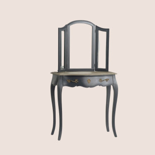 Coiffeuse baroque avec 3 miroirs et un grand tiroir CELESTINE - HELLIN