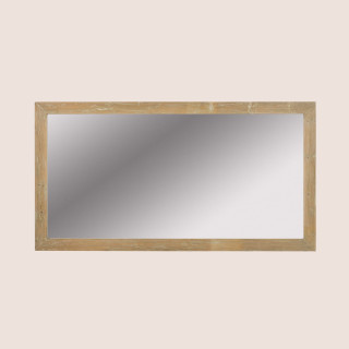 Miroir de salle de bain en bois cérusé - 160 cm - Hellin
