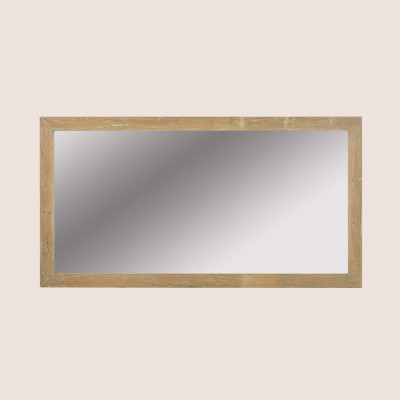 Miroir de salle de bain en bois cérusé - 160 cm - Hellin